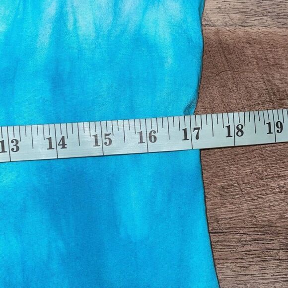 Love Junkie Women’s Tie Dye Button Down Shirt Studded Cross Teal Size Large‎ - Picture 10 of 11